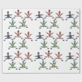Papier Cadeau illustrations d'art de jouets jumping jack (Plat)