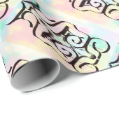 Papier Cadeau illustrations de couleurs (Coin rond)