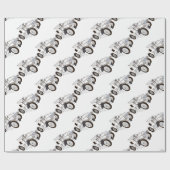 Papier Cadeau illustrations de couleurs (Plat)