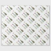 Papier Cadeau illustrations de couleurs (Plat)