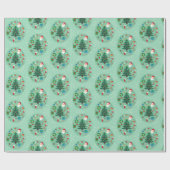 Papier Cadeau Illustrations de Noël Fêtes (Plat)