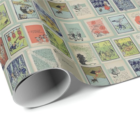 Papier Cadeau Illustrations de W. W. Denslow pour le Magicien d' (Coin rond)