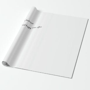 Papier Cadeau Ils ont vécu heureux