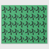 Papier Cadeau ILY (I Love You) ASL - Gift Wrapper GREEN (Plat)