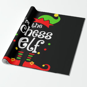 Papier Cadeau im chess elf xmas famille ami cadeau de noël