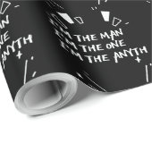 Papier Cadeau I'm The Man I'm The One I'm The Anyth (Coin rond)