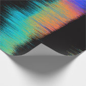 Papier Cadeau Image Abstraite de l'écran LED rayé. Fractionnemen (Coin)