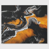 Papier Cadeau Image acrylique liquide avec peintures mixtes arti (Plat)