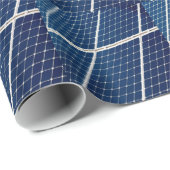 Papier Cadeau Image amusante d'un panneau solaire (Coin rond)