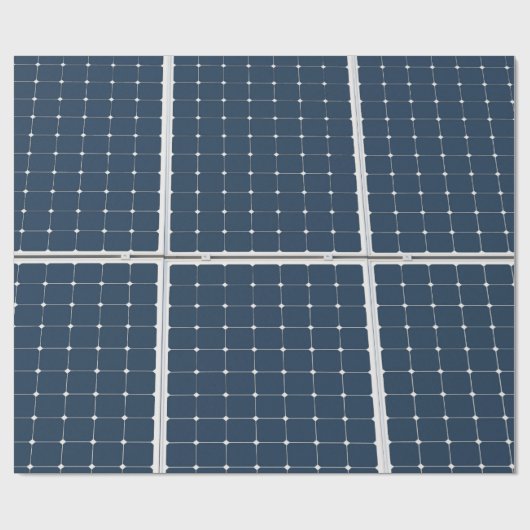 Papier Cadeau Image amusante d'un panneau solaire (Plat)