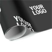 Papier Cadeau Image, conception ou logo de l'entreprise se répét (Coin rond)