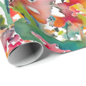 Papier Cadeau Image de la fleur pour le papier de recouvrement (Coin rond)