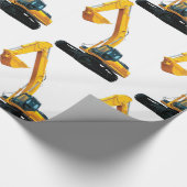 Papier Cadeau Image de l'excavateur de caniveau pour papier bril (Coin)