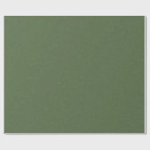 Papier Cadeau Image de texture de lin vert forêt Cadre doré (Plat)