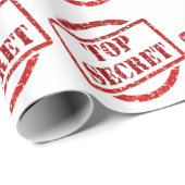 Papier Cadeau Image extrêmement secrète de dîner (Coin rond)