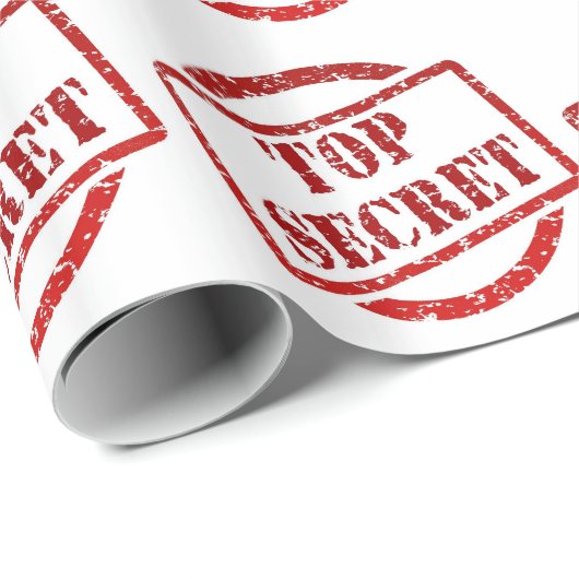 Papier Cadeau Image extrêmement secrète de dîner (Coin rond)