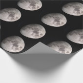 Papier Cadeau Images de la NASA en phase de lune gibbbeuse (Coin)