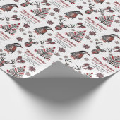 Papier Cadeau Images de Noël de Boho Plaid (Coin)