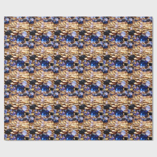 Papier Cadeau Imaginaire de luxe Gemstone Abstrait (Plat)