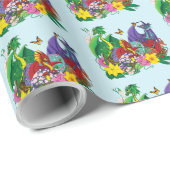 Papier Cadeau Imaginaire de nid de bébé dragon (Coin rond)