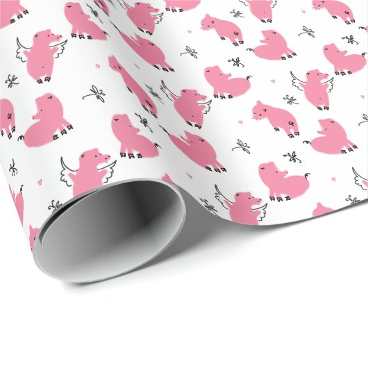 Papier Cadeau Imaginaire De Piglet : Conception Whimsical Sans C (Coin rond)