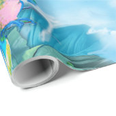 Papier Cadeau Imaginaire du surréalisme tropical (Coin rond)