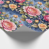 Papier Cadeau Imaginaire Rose coloré (Coin)