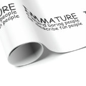 Papier Cadeau Immature (Coin rond)