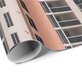 Papier Cadeau Immeuble Brown et noir (Coin rond)