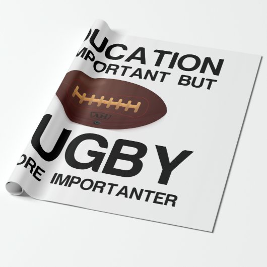 PAPIER CADEAU IMPORTANTE IMPORTANTE RUGBY (Déroulé)
