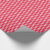 Papier Cadeau Impression à ruban du milieu du siècle, corail pro (Coin)