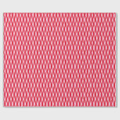 Papier Cadeau Impression à ruban du milieu du siècle, corail pro (Plat)