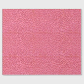 Papier Cadeau Impression animale léopard tacheté rose exotique (Plat)