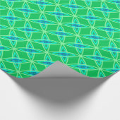 Papier Cadeau Impression atomique moderne du milieu du siècle -  (Coin)