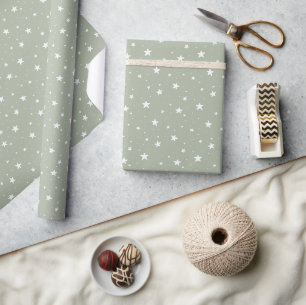 Papier Cadeau Impression bohème rêveuse à motif étoilé pour enfa