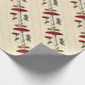 Papier Cadeau Impression botanique du champignon Vintage (Coin)