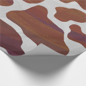 Papier Cadeau Impression Brown et blanche de vache (Coin)