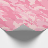 Papier Cadeau Impression Camo rose fille (Coin)