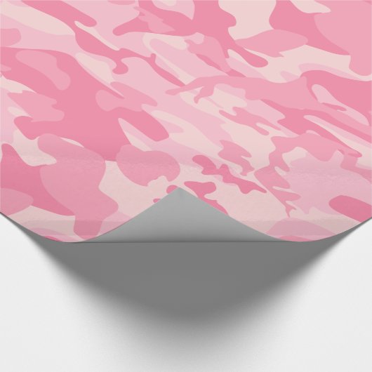 Papier Cadeau Impression Camo rose fille (Coin)