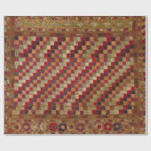 Papier Cadeau Impression composée indienne multicolore (Plat)