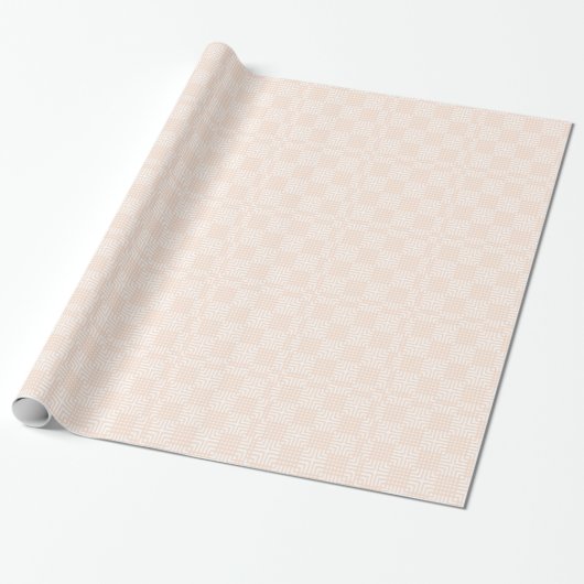 Papier Cadeau Impression Crème Et Blanc Japonais (Déroulé)