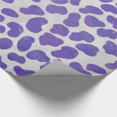 Papier Cadeau Impression dalmate violet et blanche (Coin)