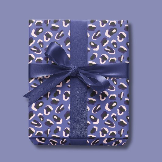 Papier Cadeau Impression d'animal abstrait violet