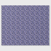 Papier Cadeau Impression d'animal abstrait violet (Plat)
