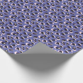 Papier Cadeau Impression d'animal abstrait violet (Coin)