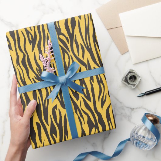 Papier Cadeau Impression d'animal Impression de tigre thème Safa (Cadeaux)