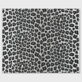 Papier Cadeau Impression d'animal léopard des neiges  (Plat)