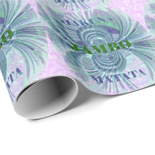 Papier Cadeau Impression d'art Aurora Matata (Coin rond)