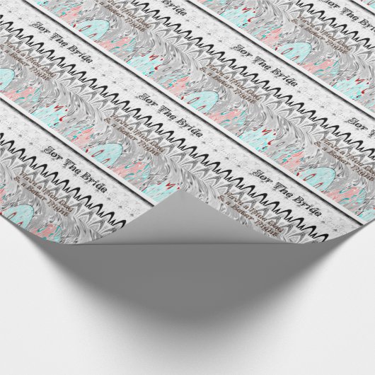 Papier Cadeau Impression d'art cadeau Fête des mariées (Coin)