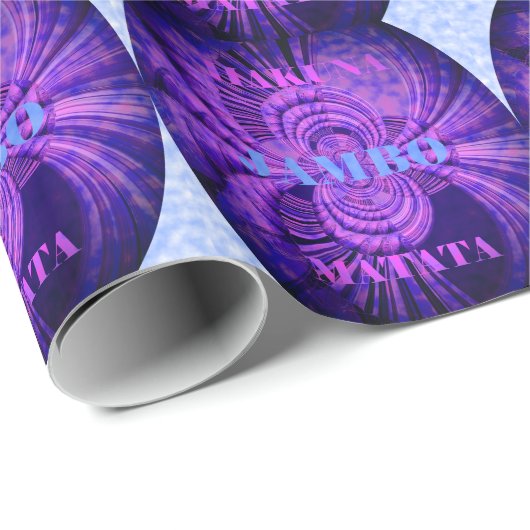 Papier Cadeau Impression d'art Cosmic Hakuna (Coin rond)